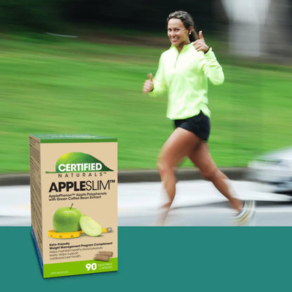 AppleSlim Antioxidant with ApplePhenon - Calorie & Cardio Support, Blocks Fat + Sugar
