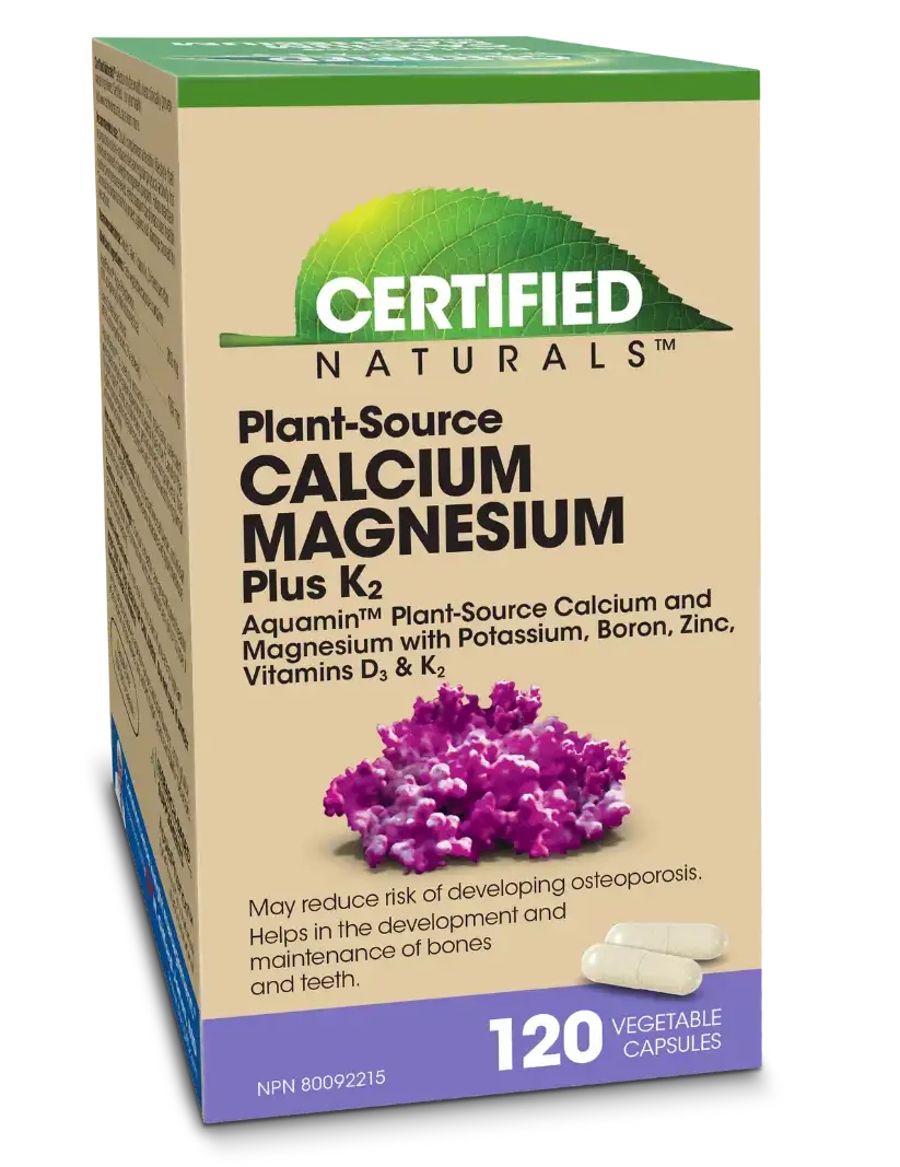 Plant source calcium from red algae