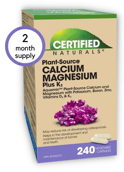 Plant source calcium with trace minerals