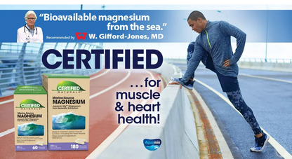 Marine source magnesium with aquamin for muscle and heart health