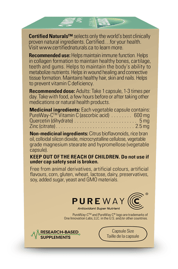 PureWay-C Vitamin C with Quercetin and Zinc
