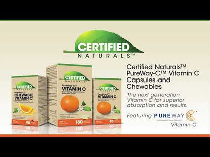 PureWay-C Vitamin C 600 mg Plus Quercetin & Zinc - 180 Capsules